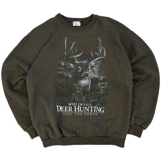 Whitetail Deer Hunting Crewneck- M