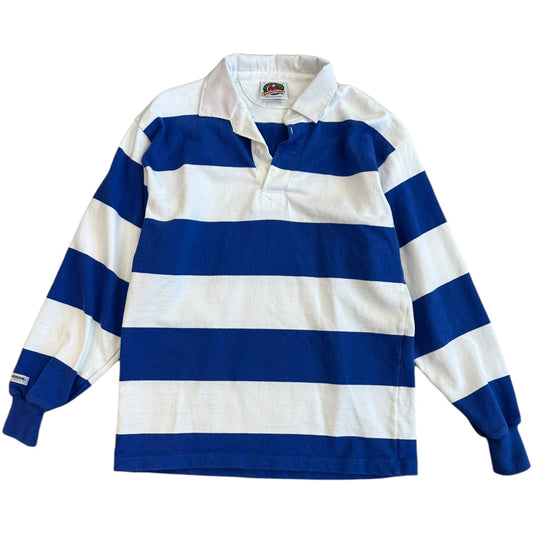 Blue Striped Barbarian Rugby Shirt- L