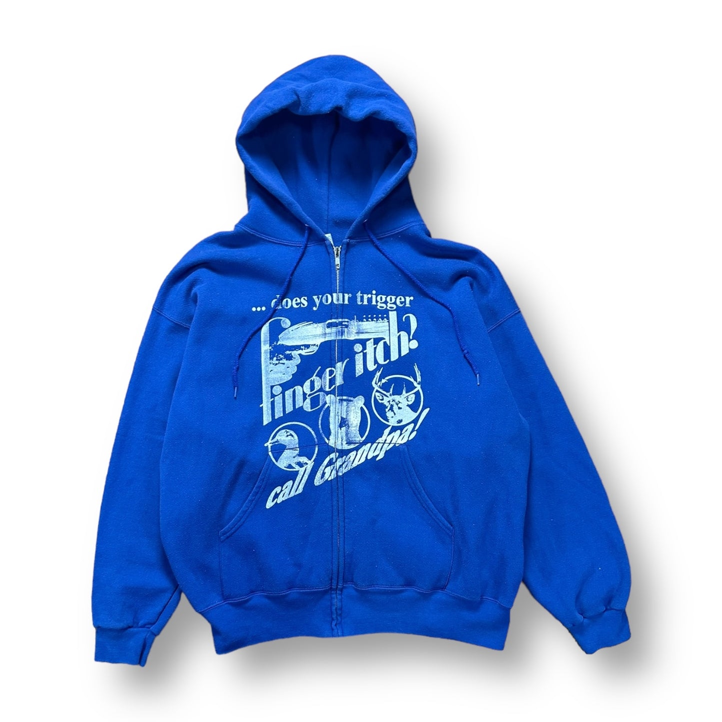 029- "Guide Service Zip-Up" Royal Blue- BOXY L