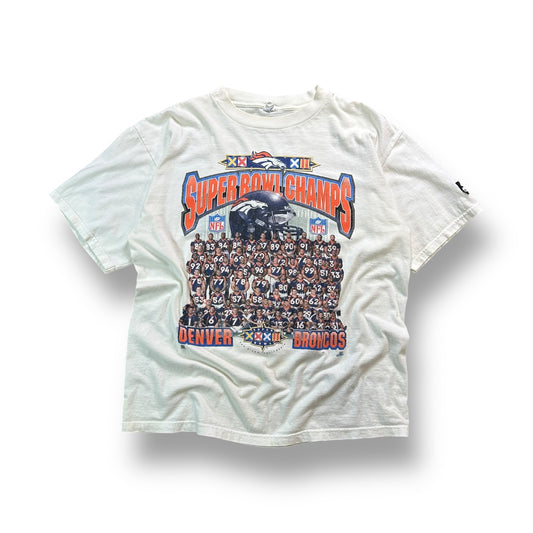 Bronco Super Bowl Champs White Tee- L