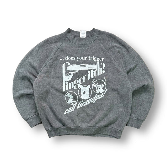 024- "Guide Service Crew" Gray Crewneck- L