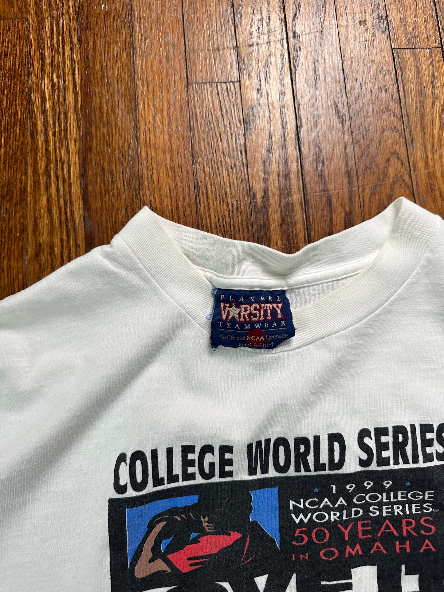 College World Series 1999 White Tee- M