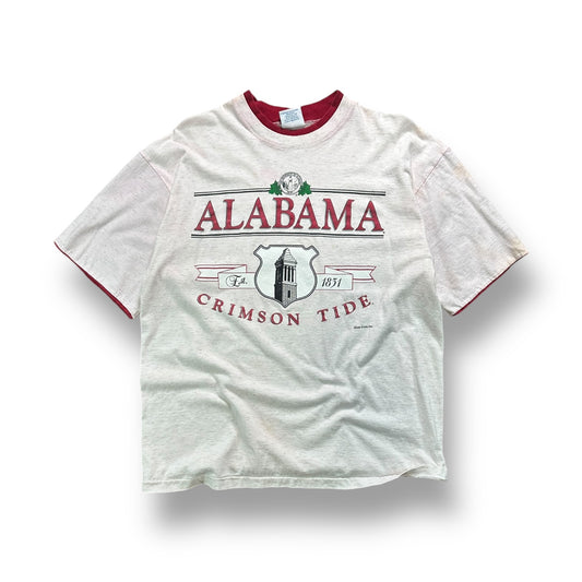 Alabama Two Tone Double Line Tee- L