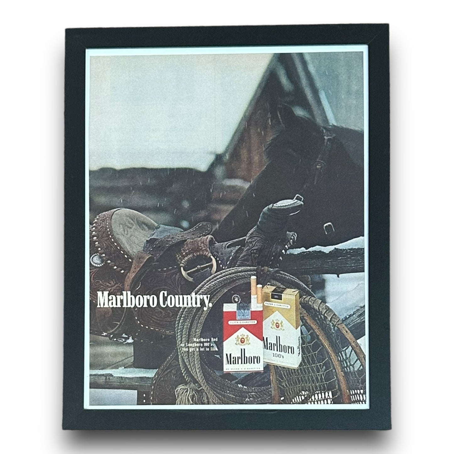 Marlboro Country “Saddle” Framed Advertisement