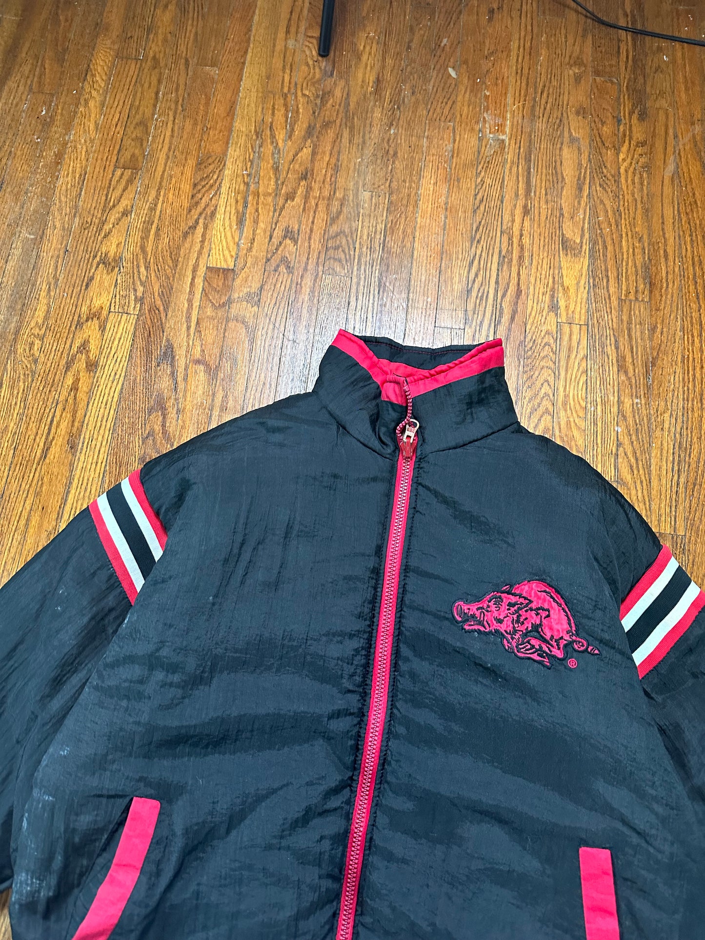 Pro Player Hogs Reversible Black & Red 90s Puffer- XL