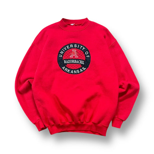 Classic "A" Embroidered Spellout Crewneck- L