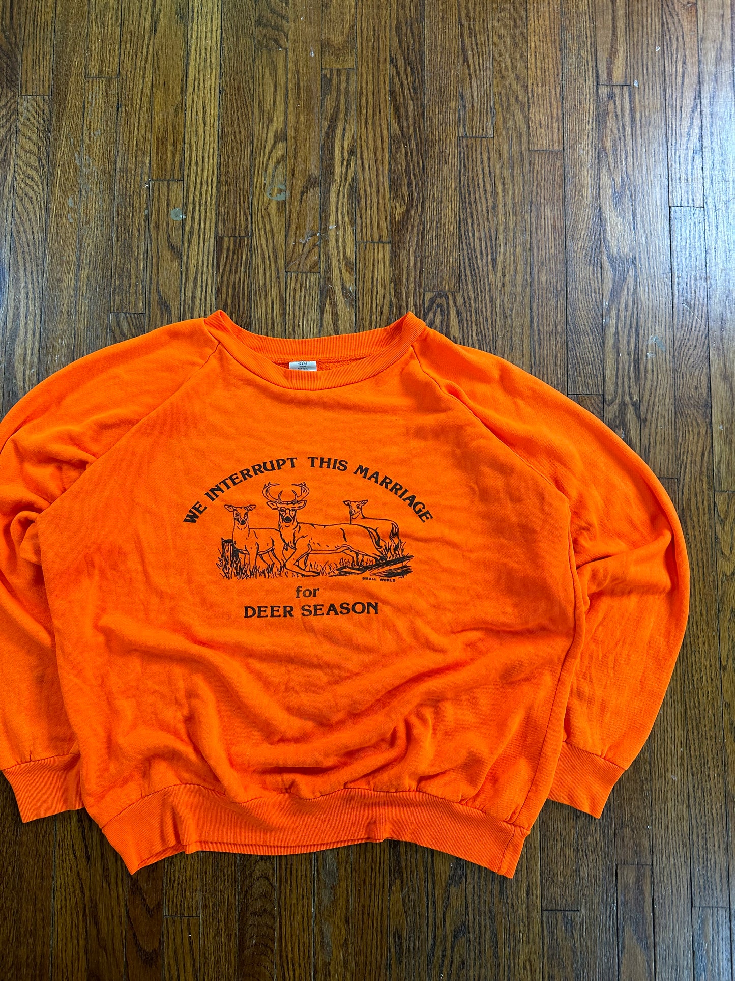 "We Interrupt This Marriage... for Deer Season" Crewneck- BOXY M