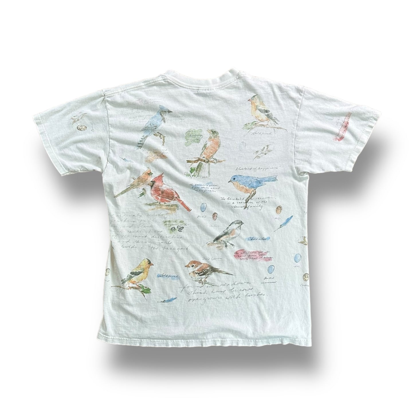 Birds All Over Print Tee- L