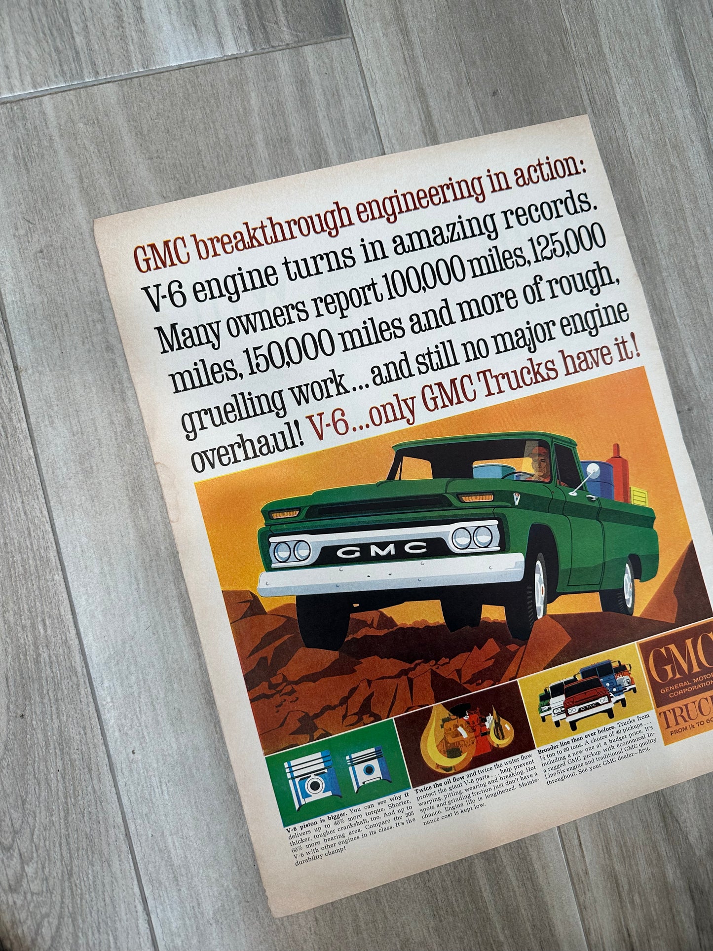 GMC Trucks Print Advertisement