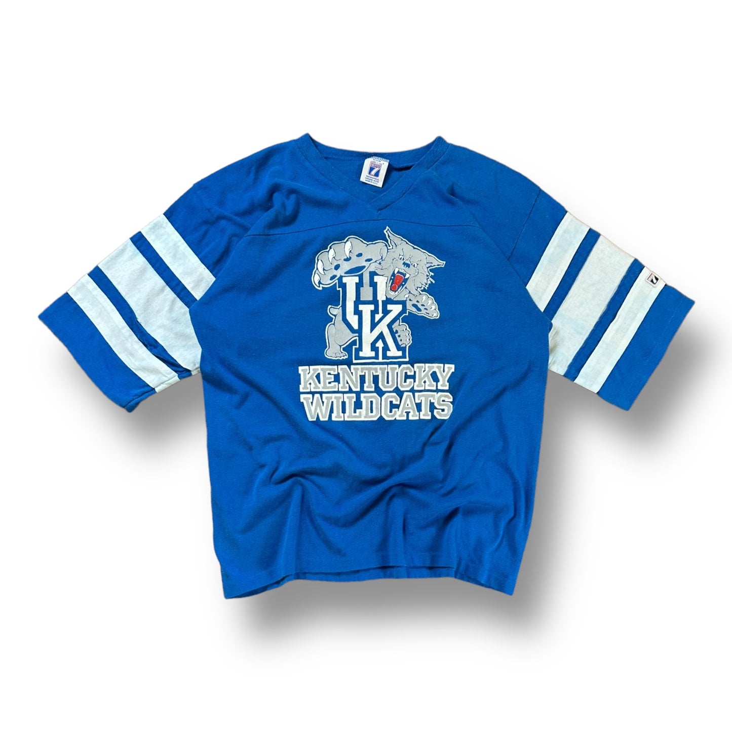 "Striped Sleeve #3" Kentucky Tee- L