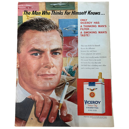 Viceroy Cigs Print Advertisement