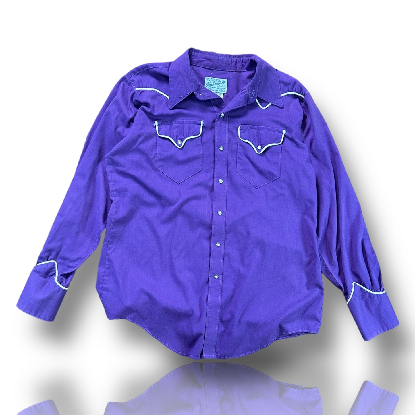 Purple “Worn by Ralph Lauren”  Pearl Snapper - L