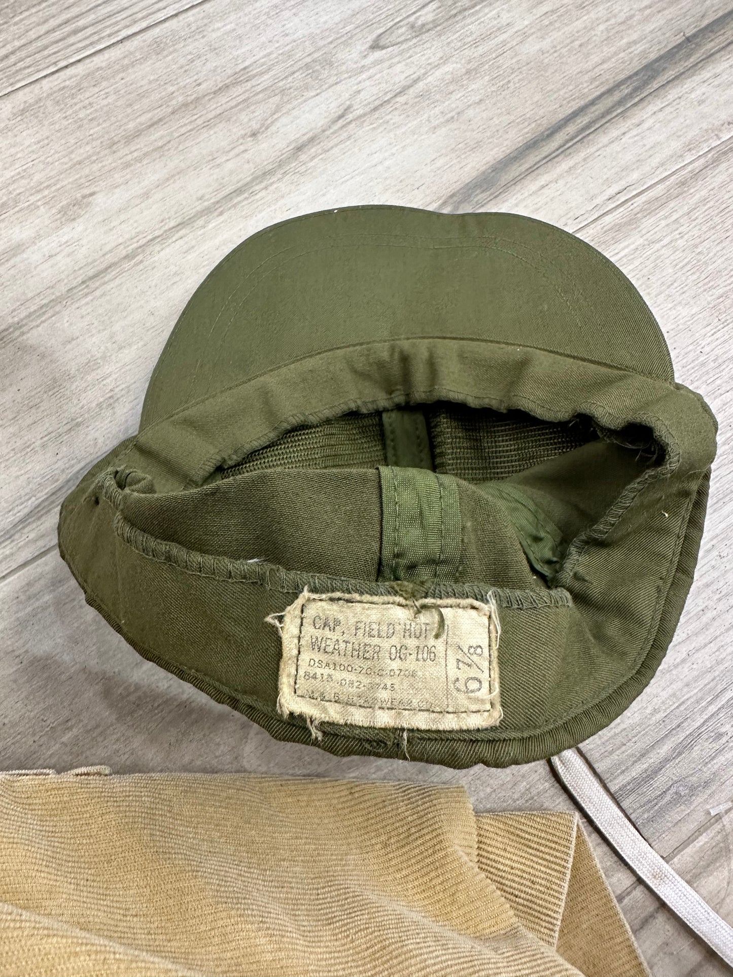 Vietnam Era OG-106 Fitted Hat- 6 1/8