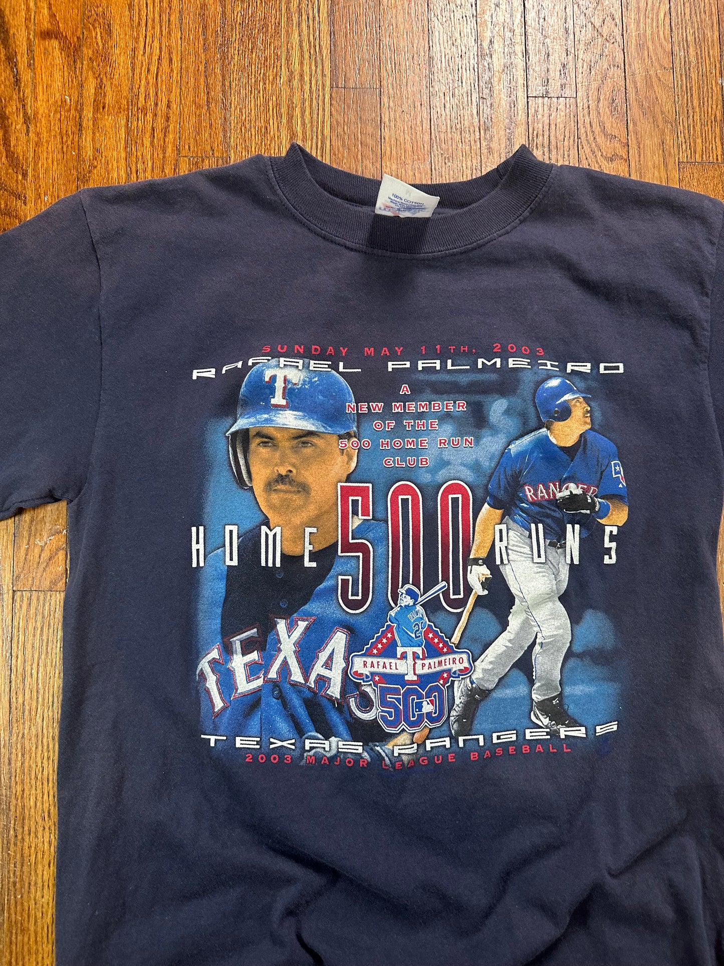 Rafael Palmeiro 500 Home Runs Tee- M/L