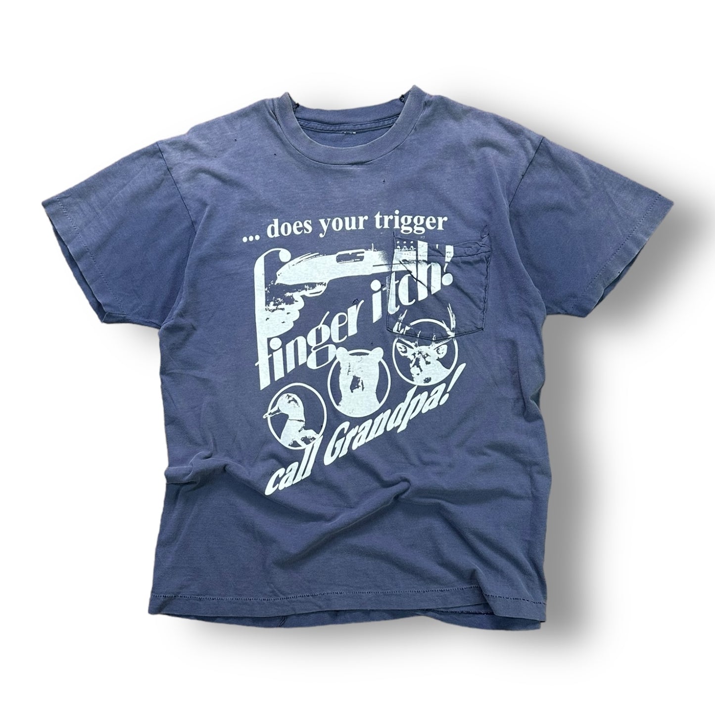 002- Guide Service Tee Faded Navy- M