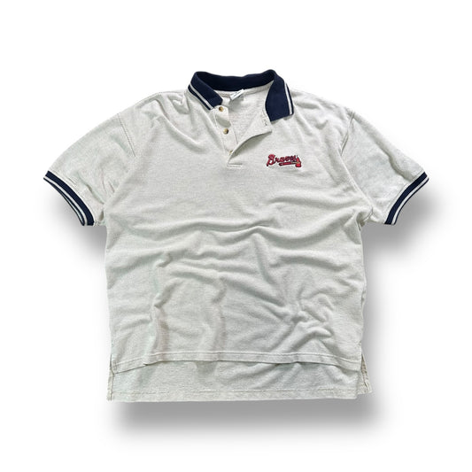 Atlanta Braves Grey Polo- Boxy XL