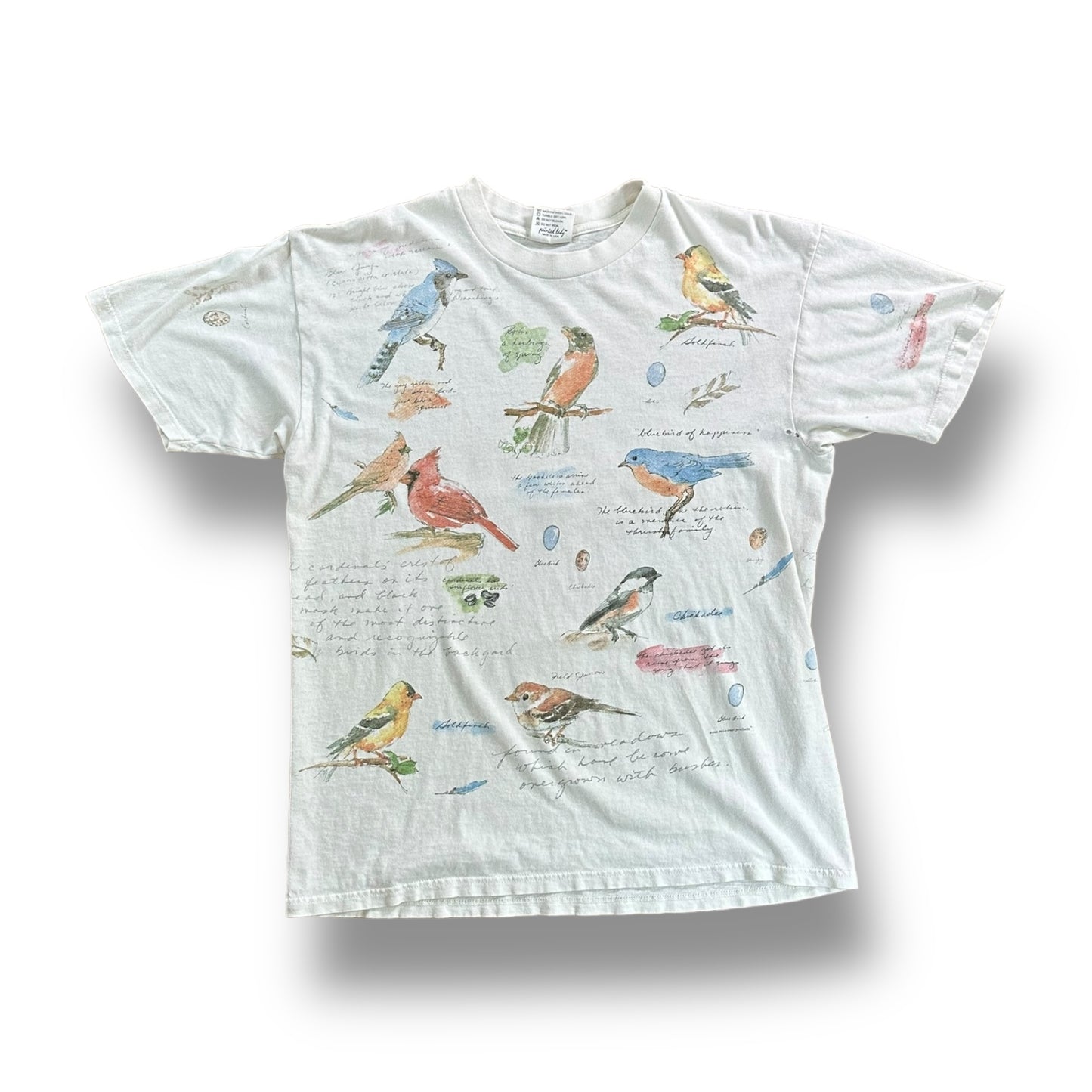 Birds All Over Print Tee- L