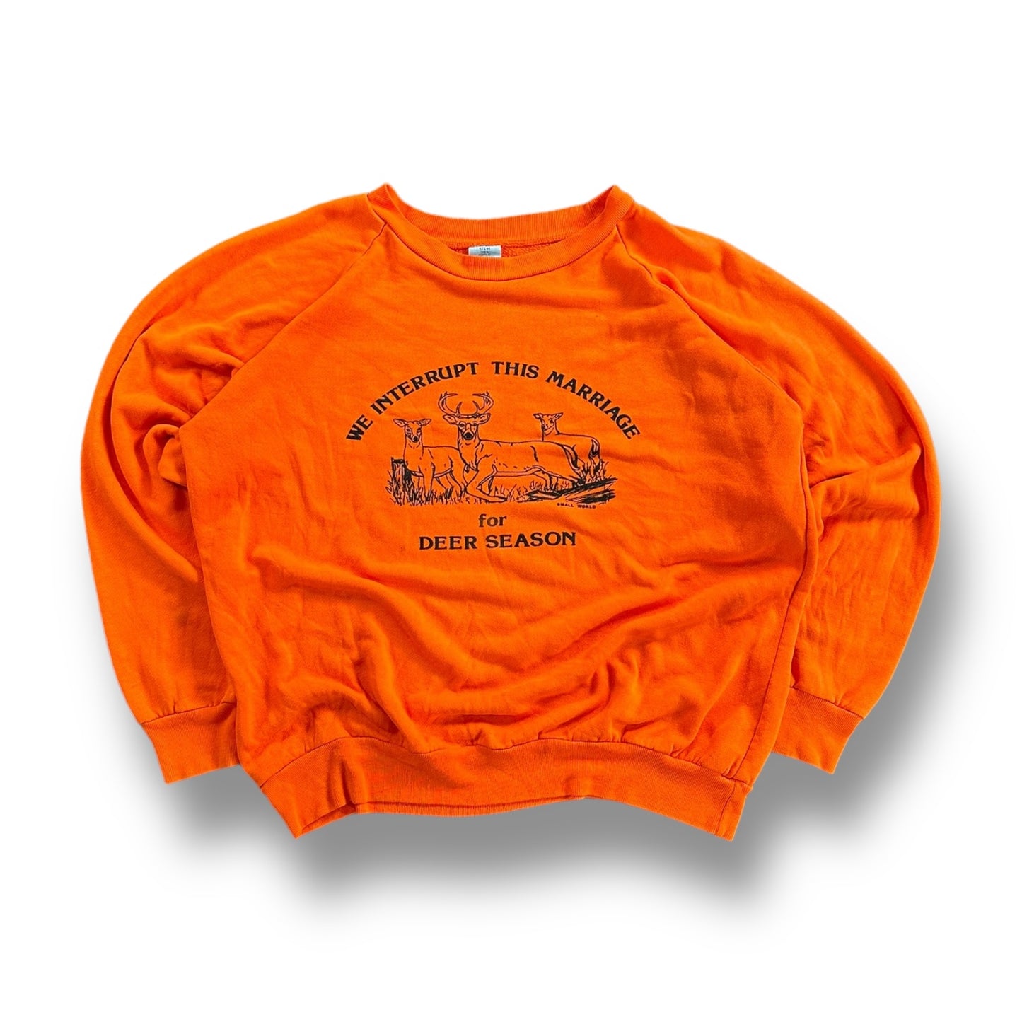 "We Interrupt This Marriage... for Deer Season" Crewneck- BOXY M