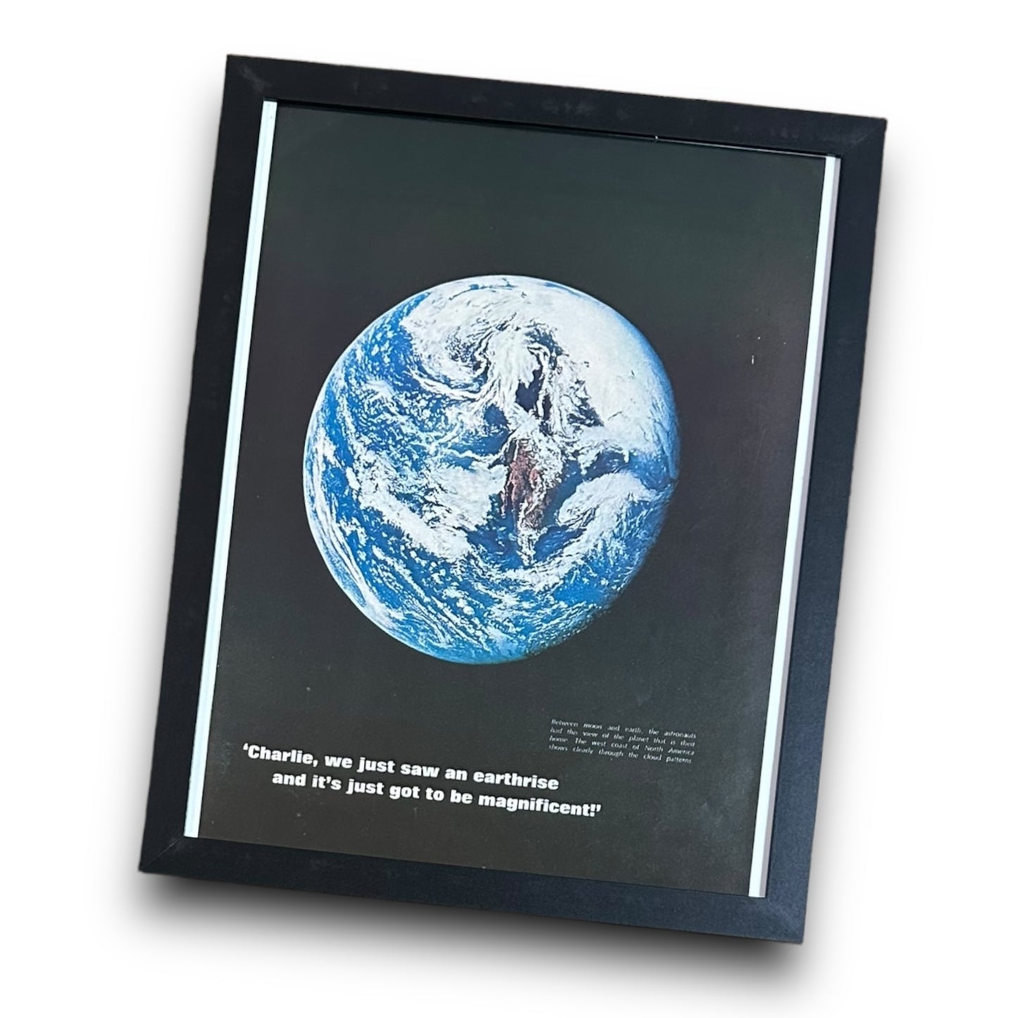 “Earth rise” Framed Print