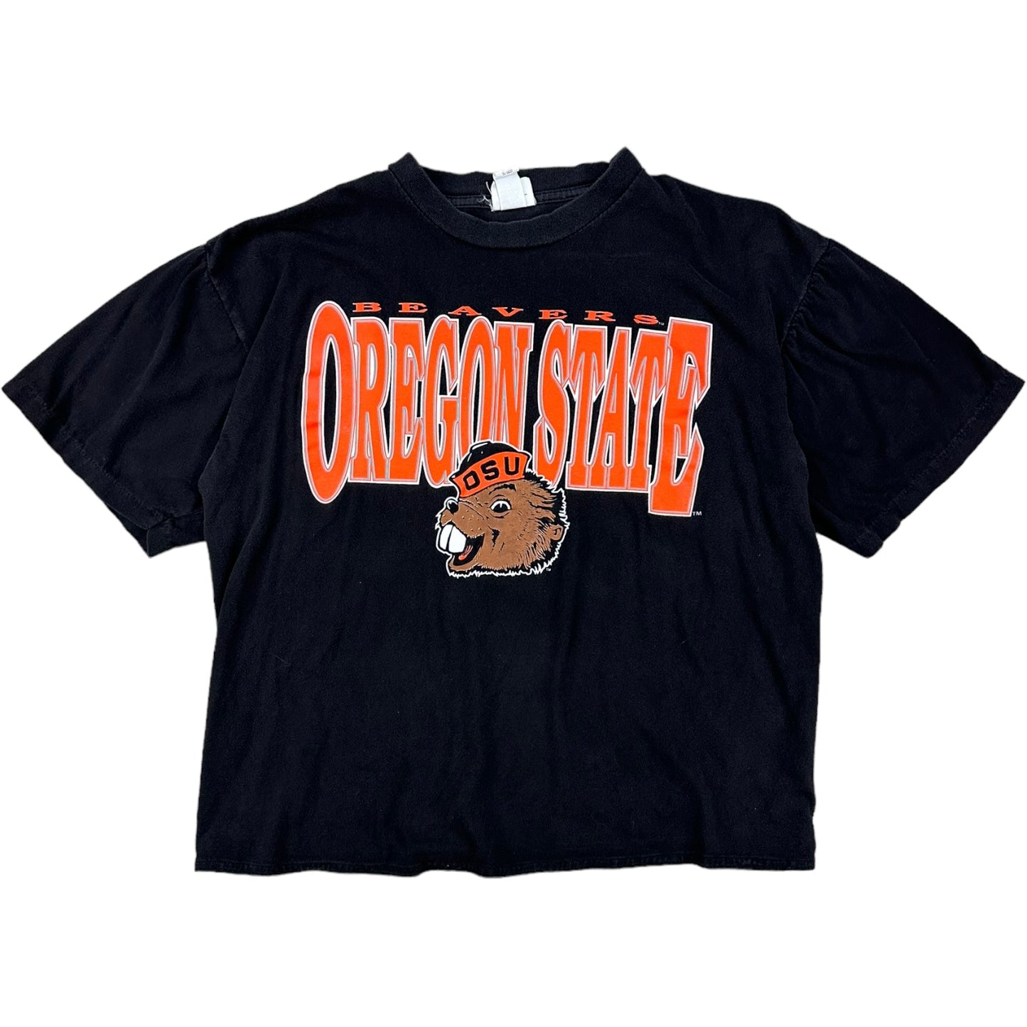 Oregon State Single Stitch Tee- CROPPED L (small length)