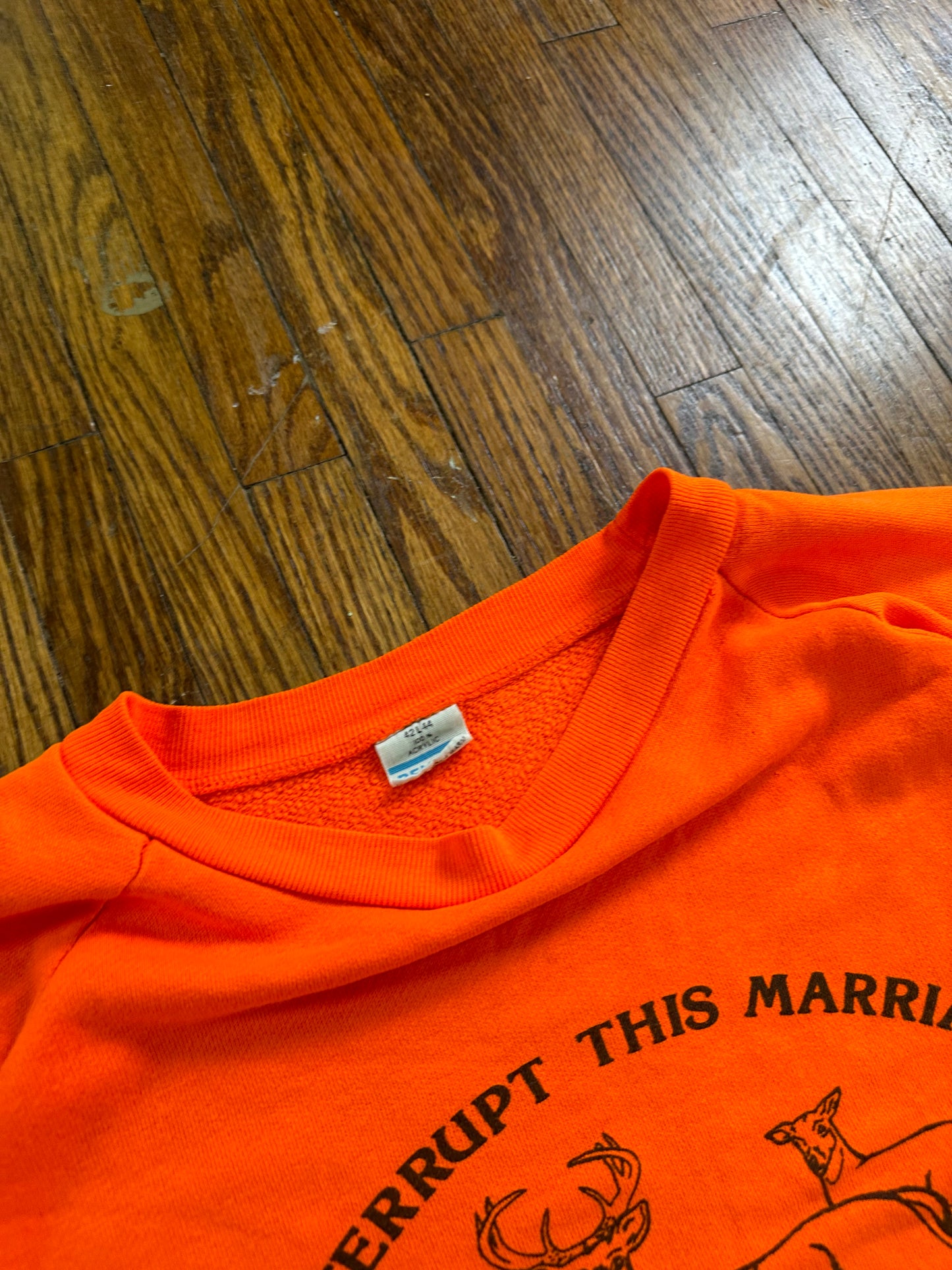 "We Interrupt This Marriage... for Deer Season" Crewneck- BOXY M