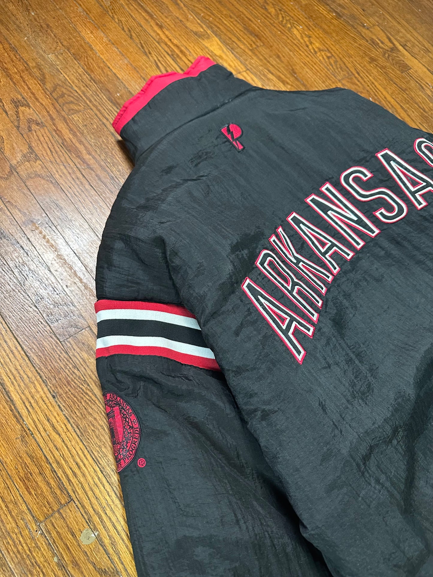 Pro Player Hogs Reversible Black & Red 90s Puffer- XL