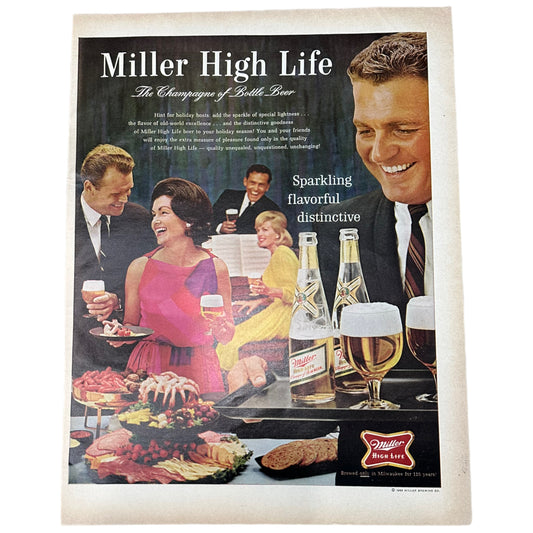 Miller High Life Print Advertisement