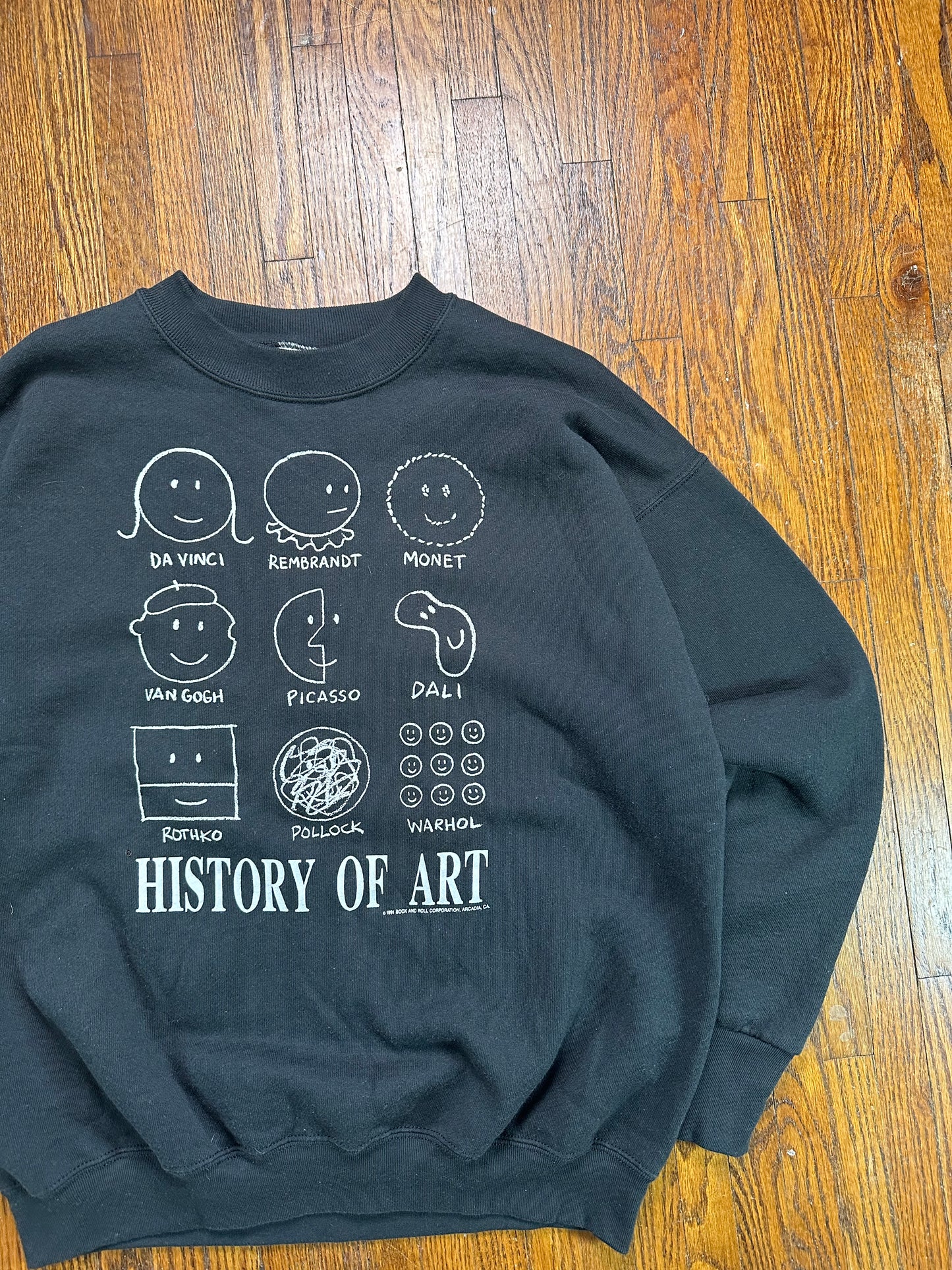 History of Art Black Crewneck - L